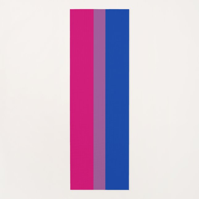Esterilla De Yoga Orgullo bisexual (Bandera Bi) (Anverso)