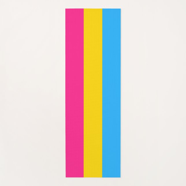 Esterilla De Yoga Orgullo Pansexual (Bandera Pan) (Anverso)