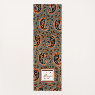 Esterilla De Yoga Oriental, Alfombra Persa Paisley Monograma