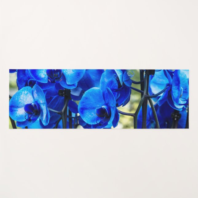 Esterilla De Yoga Orquídeas azules (Anverso (horizontal))