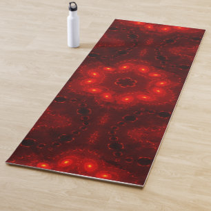 Esterilla De Yoga Oscuro Red Burgundy Gothic Lace Snowflake