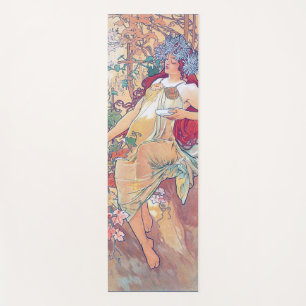 Esterilla De Yoga Otoño (Cuatro Estaciones), Alphonse Mucha