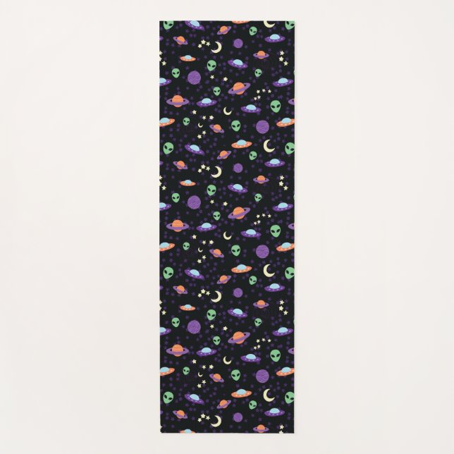 Esterilla De Yoga OVNI alienígena en el espacio (Anverso)