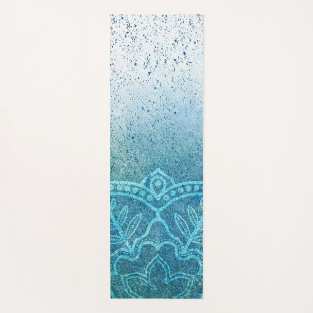 Esterilla De Yoga Paint Splatter Floral Design (Anverso)