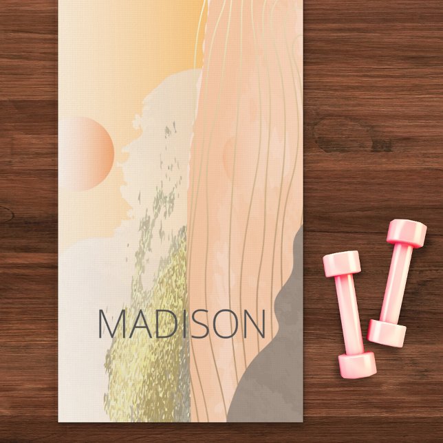 Esterilla De Yoga Paisaje de montaña Sunrise Personalizado mínimo (Subido por el creador)