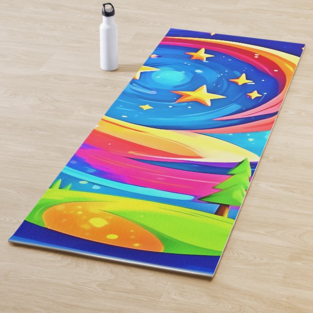 Esterilla De Yoga Paisaje de Sueños Cósmicos: Una Aventura Celestial (In situ)