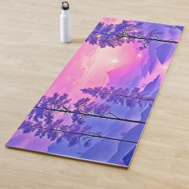 Esterilla De Yoga Paisaje panorámico Purple Sunset