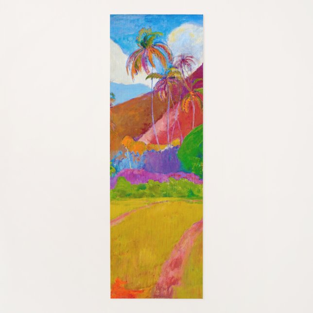 Esterilla De Yoga Paisaje tahitiano, Gauguin (Anverso)