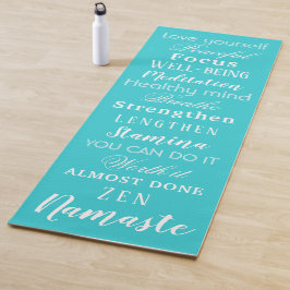 Esterilla De Yoga Palabras Motivacionales Modernas Alfombra de Yoga 