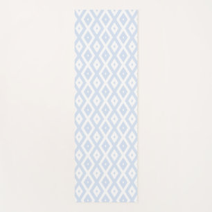 Esterilla De Yoga Pale blue and white diamond pattern