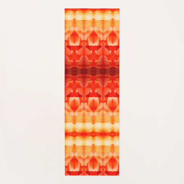 Esterilla De Yoga Pale Peachy Ikat 8 Sangria (Anverso)