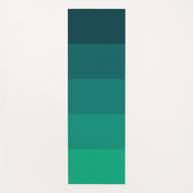 Esterilla De Yoga Paleta de rayas verdes (Anverso)