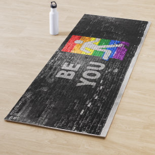 Esterilla De Yoga Panel de colores del orgullo arcoíris urbano de Sl