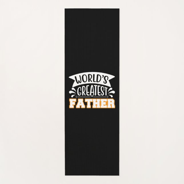 Esterilla De Yoga Papá Regalos | El mayor padre del mundo (Anverso)