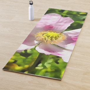Esterilla De Yoga Papaver Somniferum Poppy Art