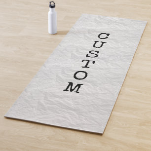 Esterilla De Yoga Papel blanco arrugado imprimir alfombra de yoga pe