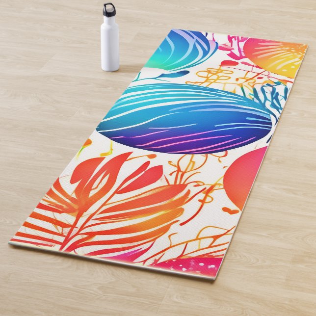Esterilla De Yoga Paraiso Abstracto Tropical (In situ)