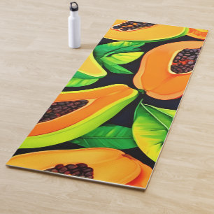 Esterilla De Yoga Paraíso de Papaya Tropical
