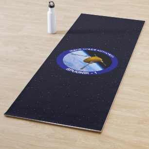 Esterilla De Yoga Parche de misión de satélite Idaho Spudnik
