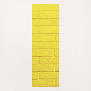 Esterilla De Yoga pared de ladrillo amarillo