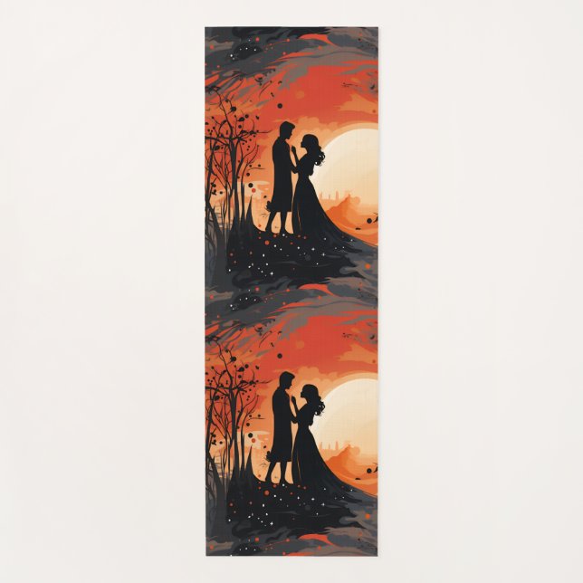 Esterilla De Yoga Pareja cariñosa  (Anverso)