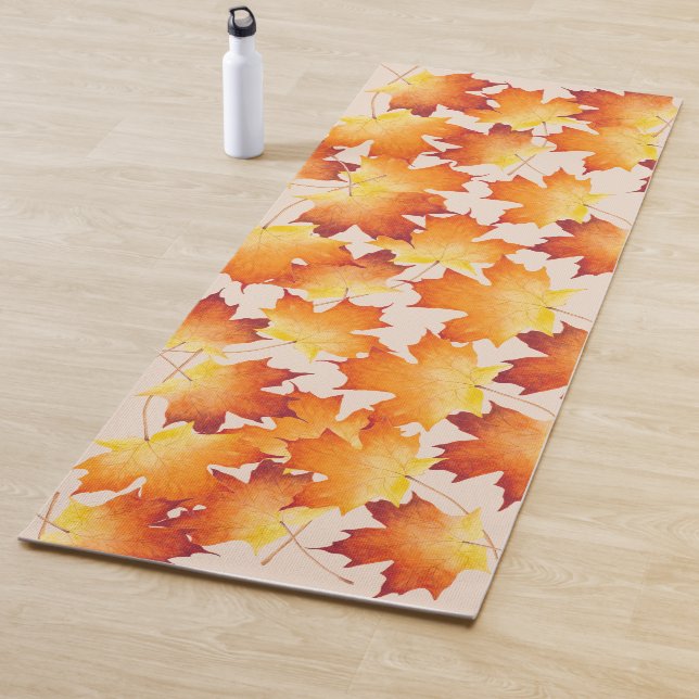 Esterilla De Yoga Pareja de arce en una manta de yoga (In situ)