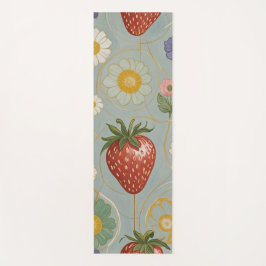 Esterilla De Yoga Pastel Floral y Berry Delight