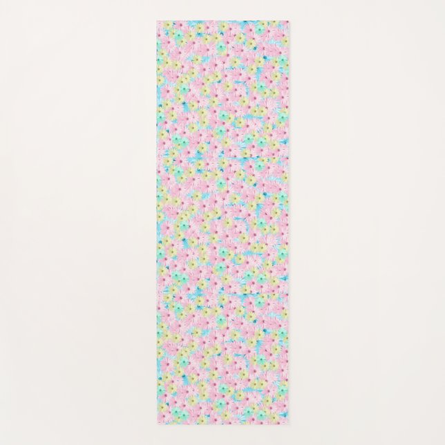 Esterilla De Yoga Pastel Garden Bloom (Anverso)