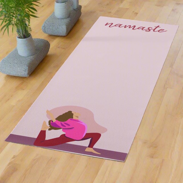 Esterilla De Yoga Pastel Morple Feminine Poses Yogi Namaste (Subido por el creador)