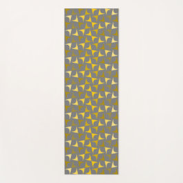 Esterilla De Yoga Patrón abstracto amarillo y gris