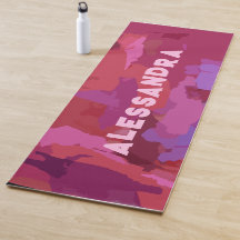 Patrón abstracto rosado ondulado monograma moderno