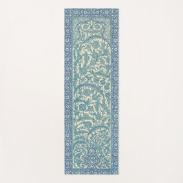 Esterilla De Yoga Patrón botánico de la alfombra árabe azul pálido P