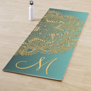 Esterilla De Yoga Patrón De Arte De Mandala De Oro personalizado So
