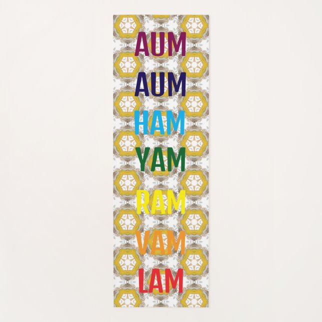 Esterilla De Yoga Patrón de brotes de honeycomb (Anverso)