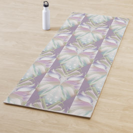 Esterilla De Yoga Patrón de búho Oracle púrpura Pastel