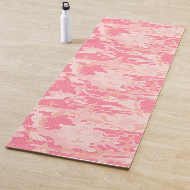 Esterilla De Yoga Patrón de camo militar rosa (In situ)