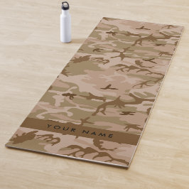 Esterilla De Yoga Patrón de Camuflaje del Desierto, Tu nombre, Perso