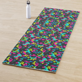 Esterilla De Yoga Patrón de Camuflaje Neon