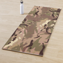Esterilla De Yoga Patrón de Camuflaje Verde del Ejército Militar.