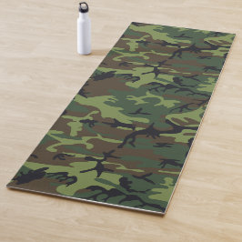 Esterilla De Yoga Patrón de camuflaje verde, patrón militar, ejércit