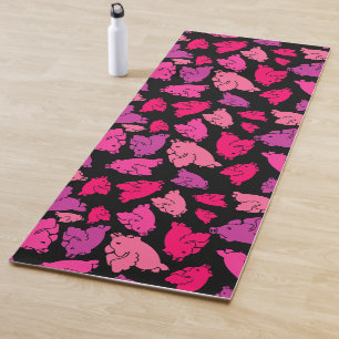 Esterilla De Yoga Patrón de cerdo rosado