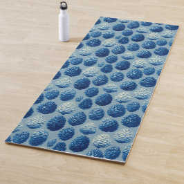 Esterilla De Yoga Patrón de cono de pino azul de invierno