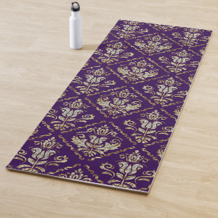 Esterilla De Yoga Patrón de damasco espumoso en la alfombra de yoga
