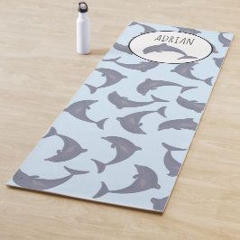 Esterilla De Yoga Patrón de delfines en el mar