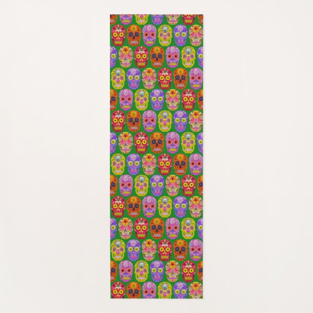 Esterilla De Yoga Patrón de descompresión de flores 2018 (Anverso)