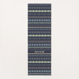 Esterilla De Yoga Patrón de dibujos personalizados monograma yoga