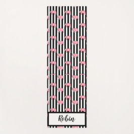 Esterilla De Yoga Patrón de elefantes rosados personales para ella