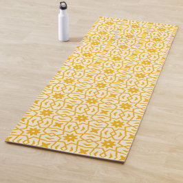 Esterilla De Yoga Patrón de flor de estrella amarilla