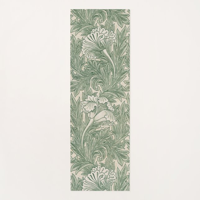 Esterilla De Yoga Patrón de Flor, William Morris (Anverso)