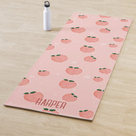 Esterilla De Yoga Patrón de fruta de barrido de nombre personalizado